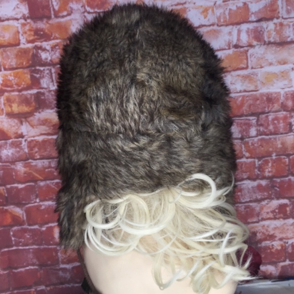 Faux Fur Trapper Hat with Pom Poms - Picture 7 of 9
